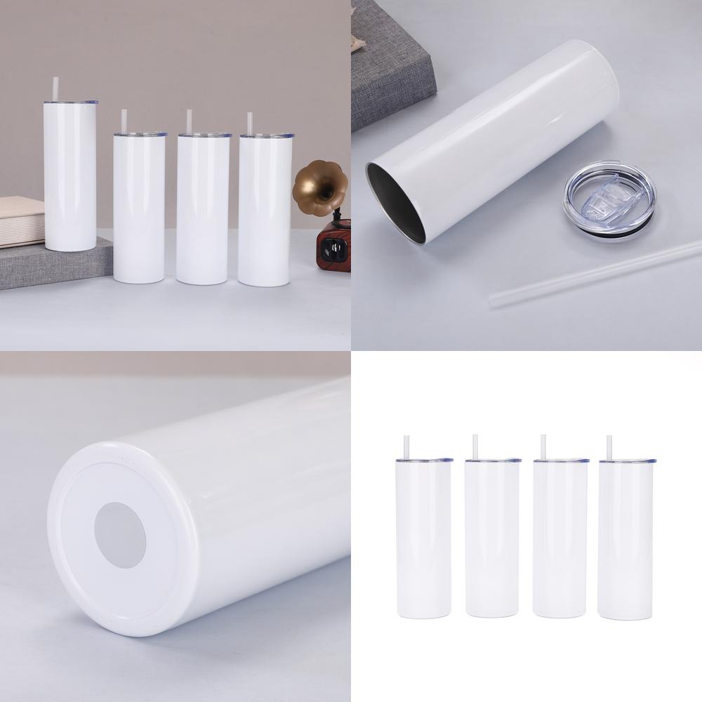 Sublimation Mug White - Kubek termiczny 20oz, prosty, ze stali